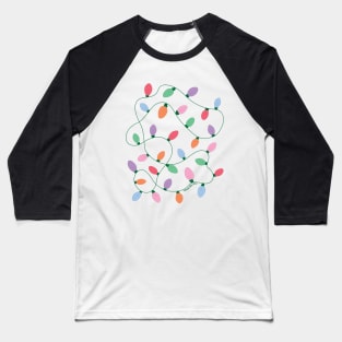 Christmas Lights Tangle ©GraphicLoveShop Baseball T-Shirt